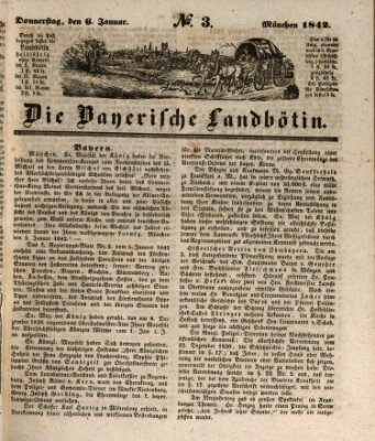 Bayerische Landbötin Donnerstag 6. Januar 1842