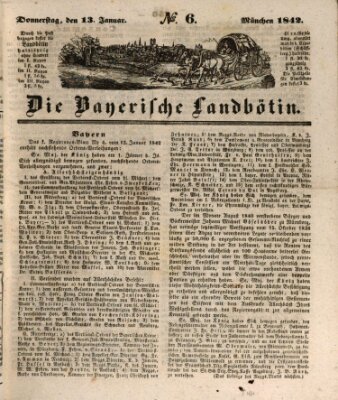 Bayerische Landbötin Donnerstag 13. Januar 1842