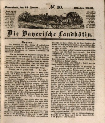 Bayerische Landbötin Samstag 22. Januar 1842