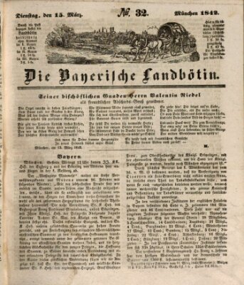 Bayerische Landbötin Dienstag 15. März 1842