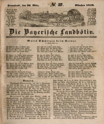 Bayerische Landbötin Samstag 26. März 1842