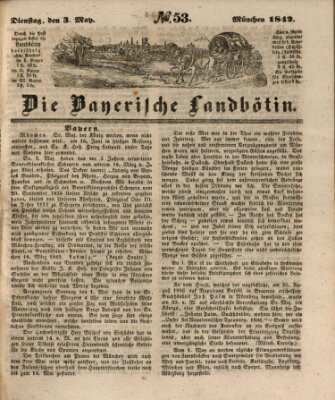 Bayerische Landbötin Dienstag 3. Mai 1842