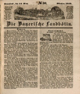 Bayerische Landbötin Samstag 14. Mai 1842