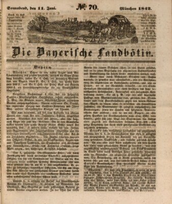 Bayerische Landbötin Samstag 11. Juni 1842