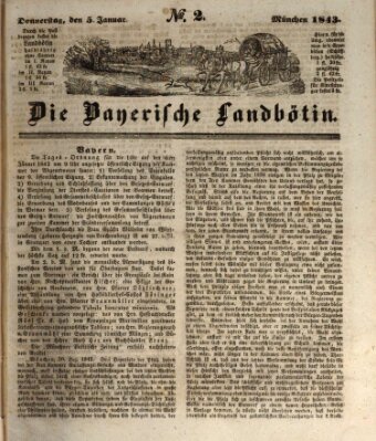 Bayerische Landbötin Donnerstag 5. Januar 1843