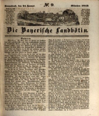 Bayerische Landbötin Samstag 21. Januar 1843