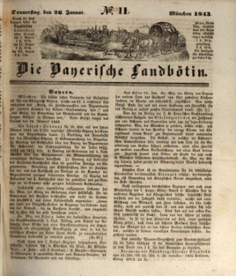 Bayerische Landbötin Donnerstag 26. Januar 1843