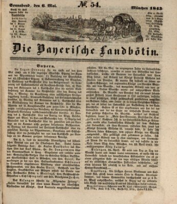 Bayerische Landbötin Samstag 6. Mai 1843