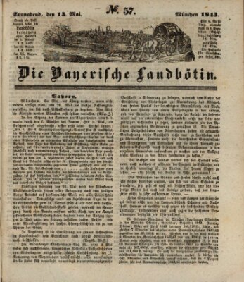 Bayerische Landbötin Samstag 13. Mai 1843