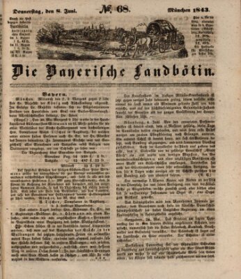 Bayerische Landbötin Donnerstag 8. Juni 1843