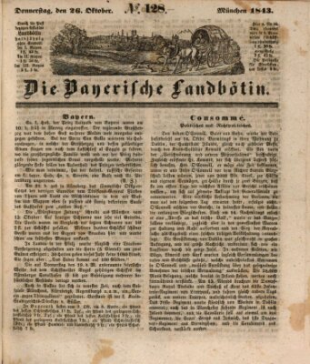 Bayerische Landbötin Donnerstag 26. Oktober 1843