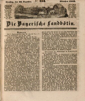 Bayerische Landbötin Dienstag 26. Dezember 1843