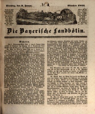 Bayerische Landbötin Dienstag 9. Januar 1844