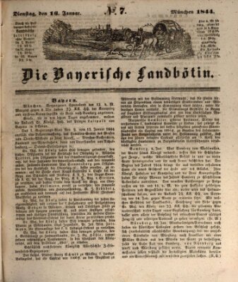 Bayerische Landbötin Dienstag 16. Januar 1844