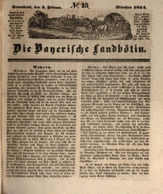 Bayerische Landbötin Samstag 3. Februar 1844