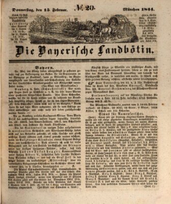 Bayerische Landbötin Donnerstag 15. Februar 1844