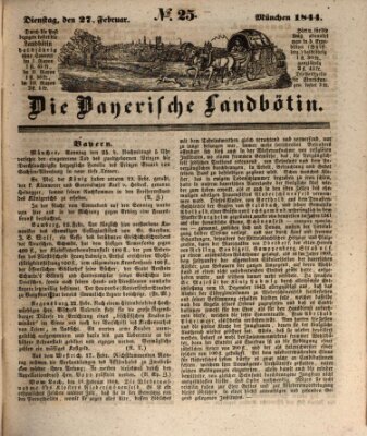 Bayerische Landbötin Dienstag 27. Februar 1844