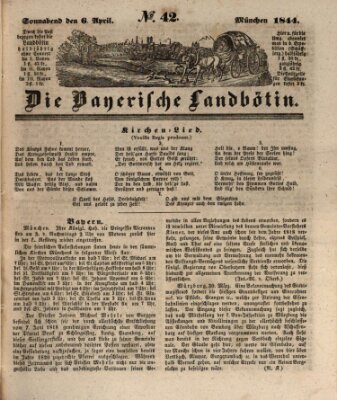 Bayerische Landbötin Samstag 6. April 1844