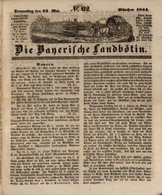 Bayerische Landbötin Donnerstag 23. Mai 1844