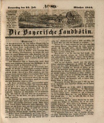 Bayerische Landbötin Donnerstag 25. Juli 1844