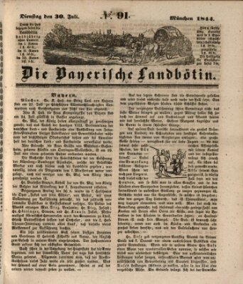 Bayerische Landbötin Dienstag 30. Juli 1844