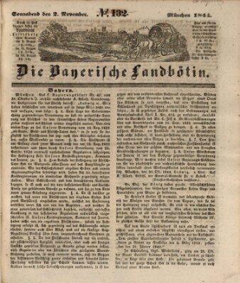 Bayerische Landbötin Samstag 2. November 1844