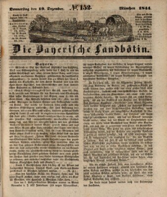 Bayerische Landbötin Donnerstag 19. Dezember 1844