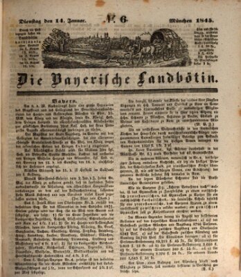 Bayerische Landbötin Dienstag 14. Januar 1845