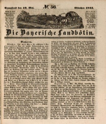 Bayerische Landbötin Samstag 10. Mai 1845