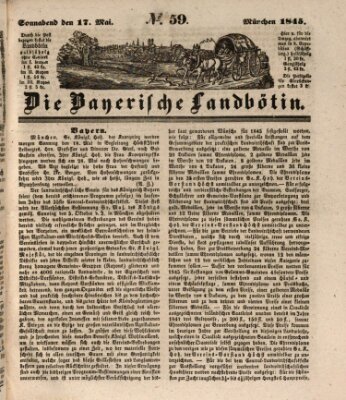 Bayerische Landbötin Samstag 17. Mai 1845