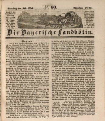 Bayerische Landbötin Dienstag 20. Mai 1845