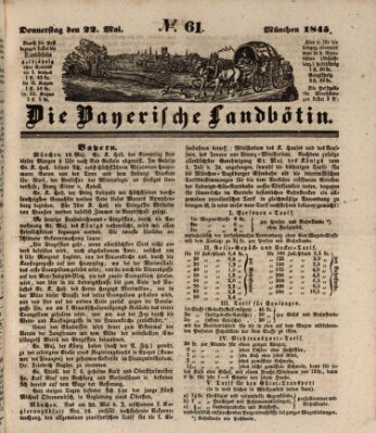 Bayerische Landbötin Donnerstag 22. Mai 1845