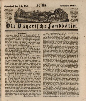 Bayerische Landbötin Samstag 31. Mai 1845