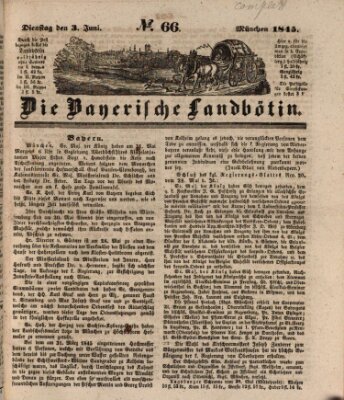 Bayerische Landbötin Dienstag 3. Juni 1845