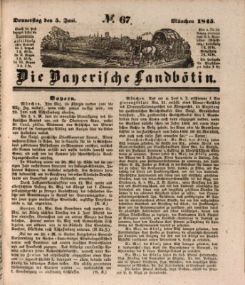 Bayerische Landbötin Donnerstag 5. Juni 1845