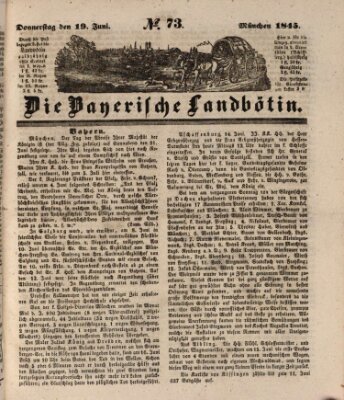 Bayerische Landbötin Donnerstag 19. Juni 1845