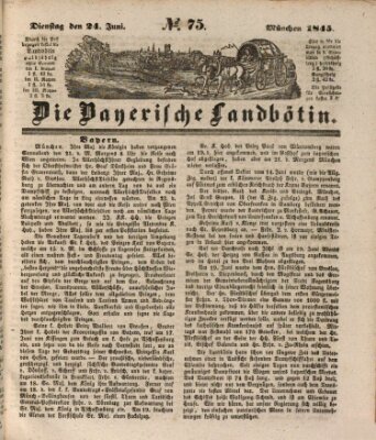 Bayerische Landbötin Dienstag 24. Juni 1845