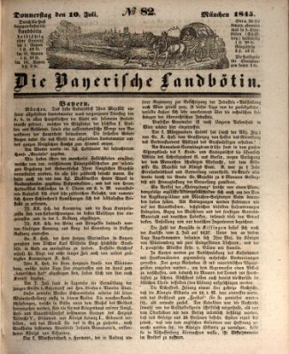 Bayerische Landbötin Donnerstag 10. Juli 1845