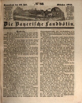 Bayerische Landbötin Samstag 12. Juli 1845