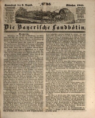 Bayerische Landbötin Samstag 9. August 1845