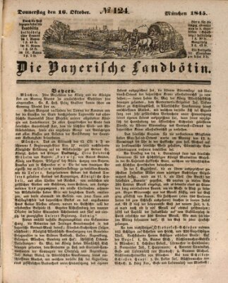 Bayerische Landbötin Donnerstag 16. Oktober 1845