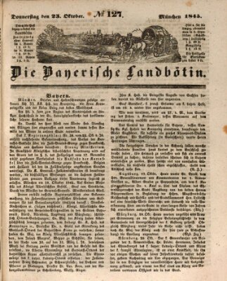 Bayerische Landbötin Donnerstag 23. Oktober 1845