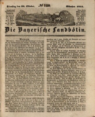 Bayerische Landbötin Dienstag 28. Oktober 1845