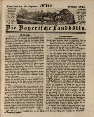 Bayerische Landbötin Samstag 13. Dezember 1845