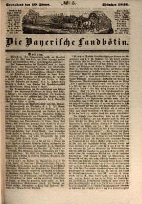 Bayerische Landbötin Samstag 10. Januar 1846