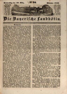 Bayerische Landbötin Donnerstag 19. März 1846