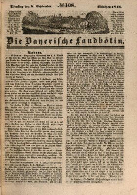 Bayerische Landbötin Dienstag 8. September 1846