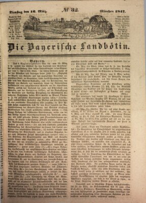 Bayerische Landbötin Dienstag 16. März 1847