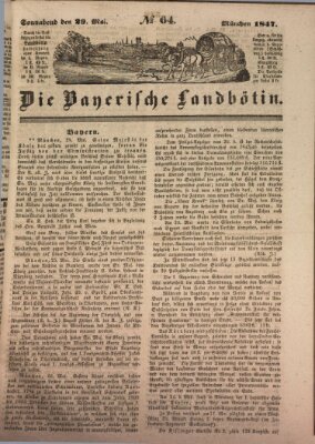 Bayerische Landbötin Samstag 29. Mai 1847