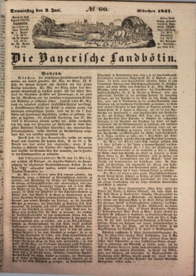 Bayerische Landbötin Donnerstag 3. Juni 1847